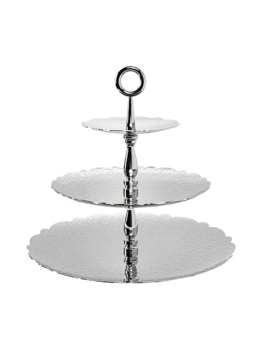 Alessi Γυάλινη Εταζέρα 3 Ορόφων Διάφανη Ø31xY35cm Alessi Γυάλινη Εταζέρα 3 Ορόφων Διάφανη Ø31xY35cm