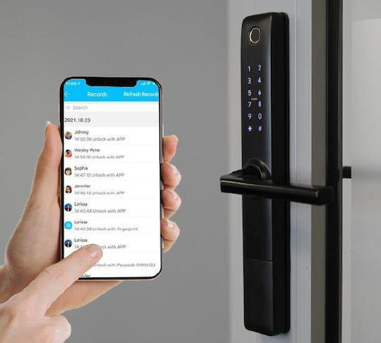 Eura Electronic Lock with Bluetooth Connectivity Black