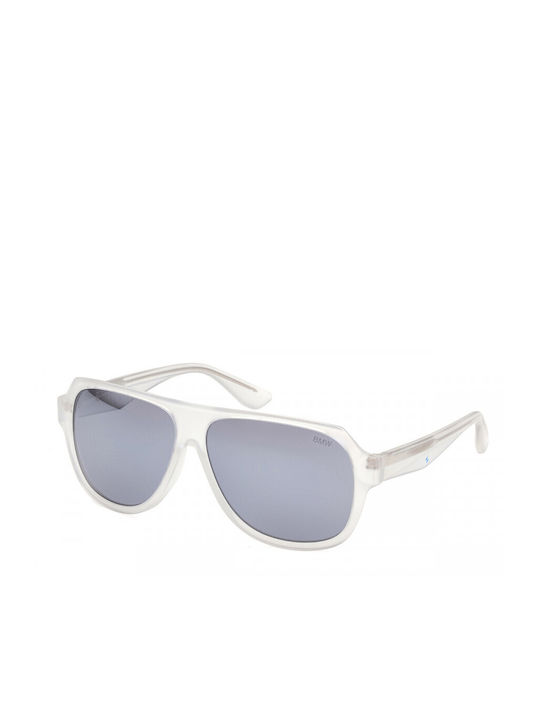 BMW Sonnenbrillen mit Weiß Rahmen und Gray Linse BW0035 5926C