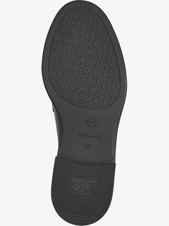 Δερμάτινα Γυναικεία Loafers σε Μαύρο Χρώμα