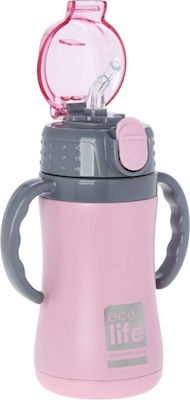 Queen Mother Kids Water Bottle Thermos Stainless Steel Pink 300ml