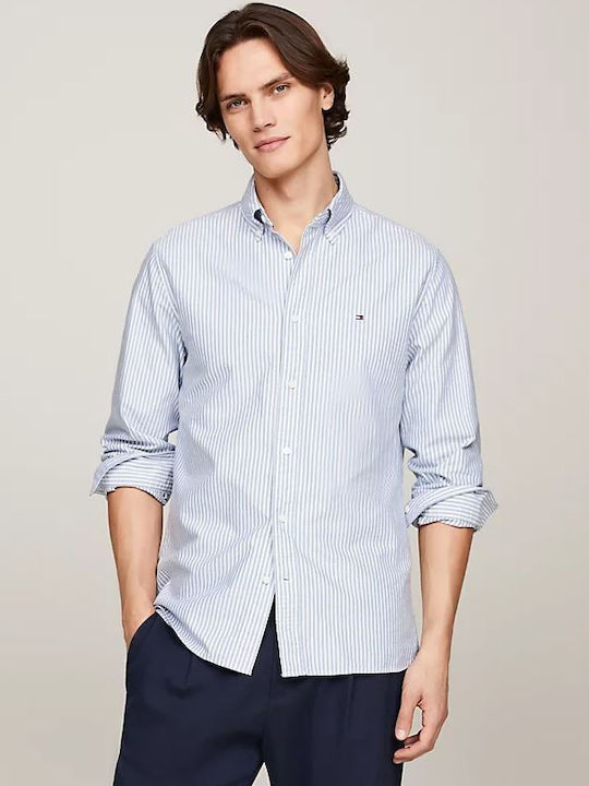 Tommy Hilfiger Men's Shirt Striped Blue