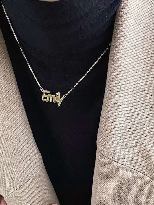 Goldsmith Charm Name aus Vergoldet Silber