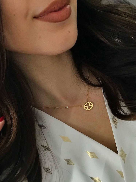 Goldsmith Zodiac Sign Capricorn from Pink Gold Plated Silver