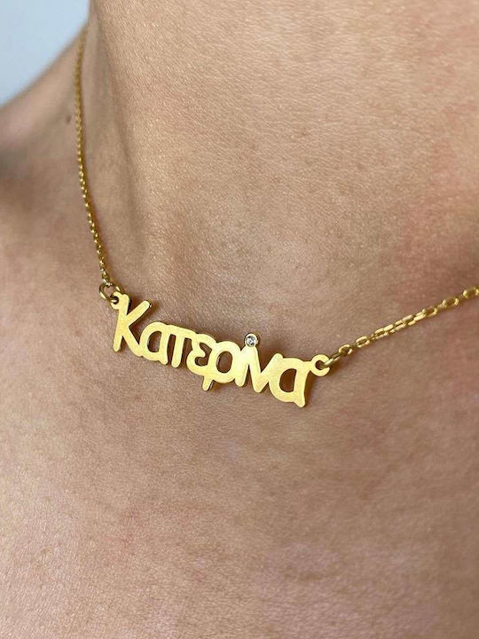 Goldsmith Charm Name aus Vergoldet Silber