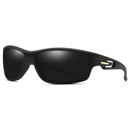 Techsuit Cycling Glasses with Black Frame & Polarized Lenses