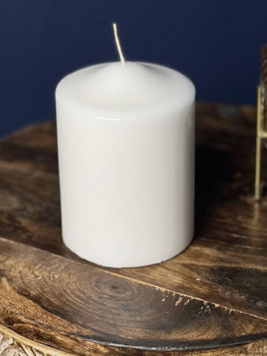 CANDLE COLLAR 10X14CM (WHITE)