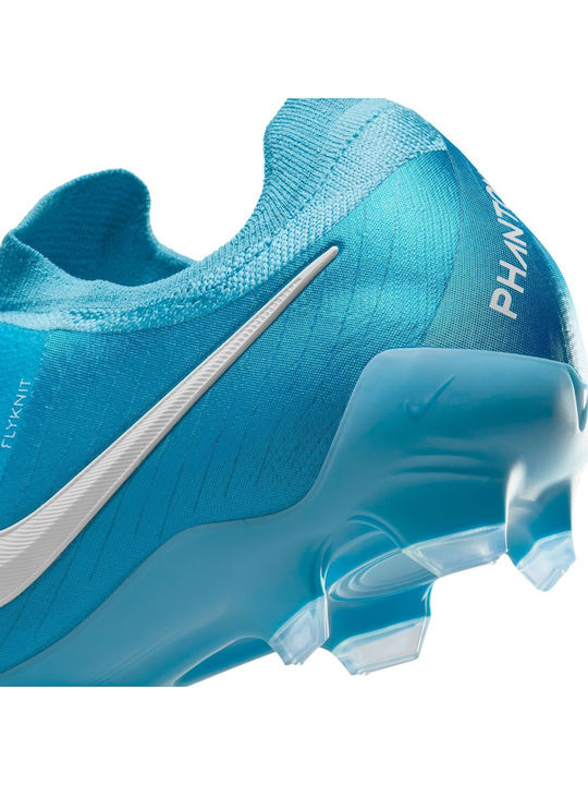 Nike Phantom GX 2 Pro Football Shoes with Cleats Blue Fury / White
