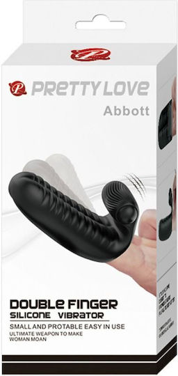 Pretty Love Abbott Vibrator Finger 9.4cm Black