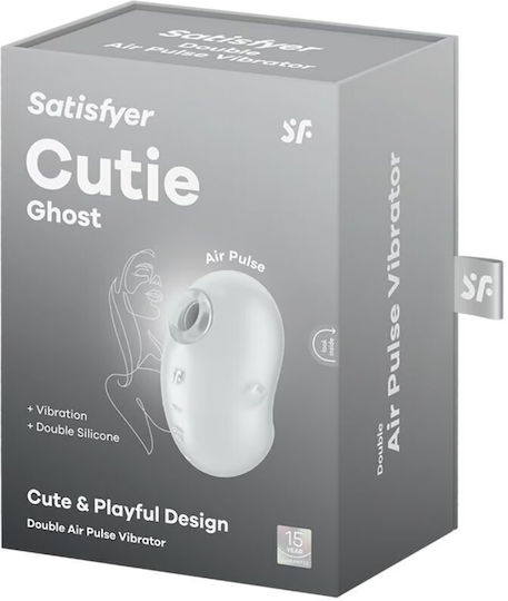 Satisfyer Cutie Ghost Mini Clitoral Vibrator With Remote Control 9.7cm White