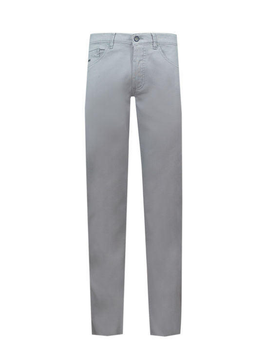 Trousers Elastic in Regular Fit Gray