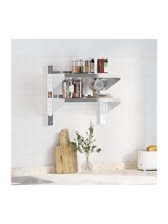 Shelf Wall Silver 50x30x60cm