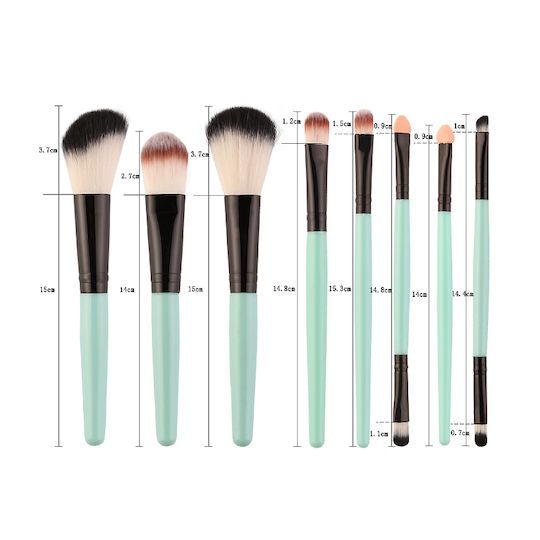 Maange Profesional Set cu Pensule de Machiaj din Păr Sintetic 18buc