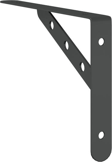 vidaXL Heavy-Duty Stainless Steel Shelf Brackets Silver 23.5x25mm 4pcs 30303