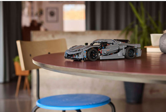 LEGO Technic Koenigsegg Jesko Absolut Grey Hypercar for Ages 10+ 801 Pieces