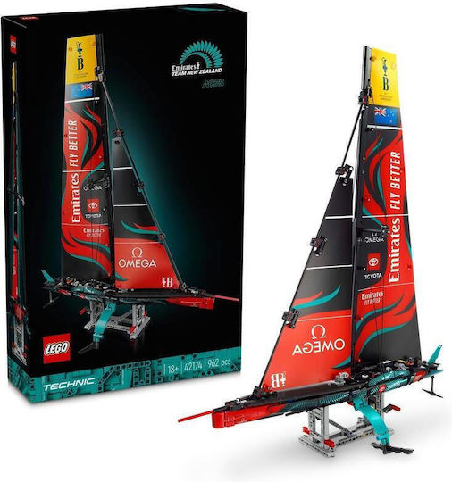 LEGO Technic Emirates Team New Zealand AC75 Yacht for 18+ Years 962 Pieces