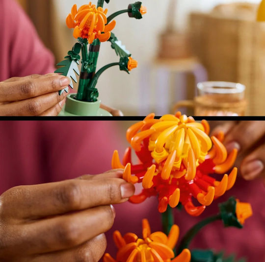 LEGO Botanical Collection Комплект Хризантема за 18+ Години 278 Бройки
