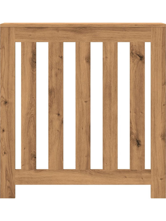 vidaXL Brown Particleboard Radiator Cover 78x20x82cm