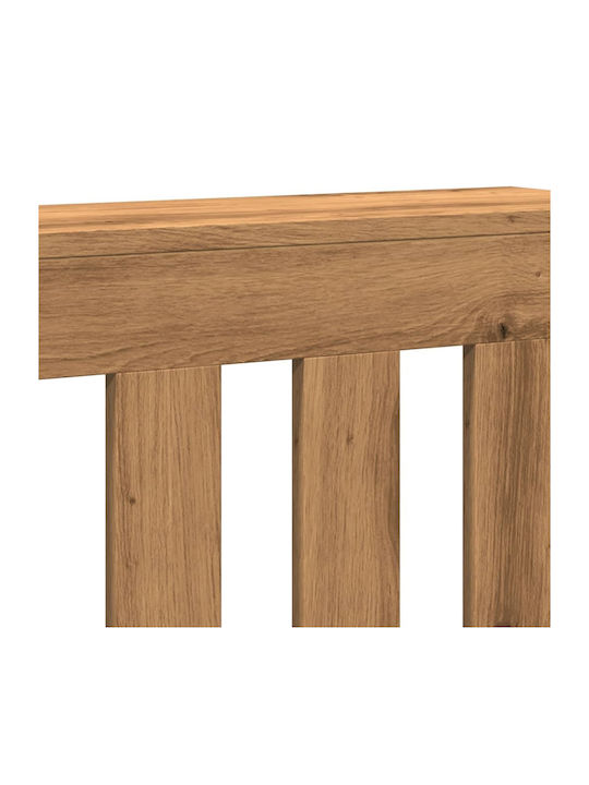 vidaXL Brown Particleboard Radiator Cover 78x20x82cm