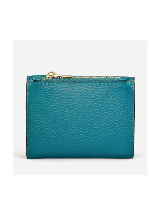 Lavor Small Leather Women's Wallet with RFID Blue