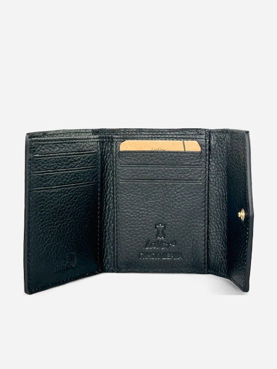 Small Leather Women's Wallet Classic with RFID Black