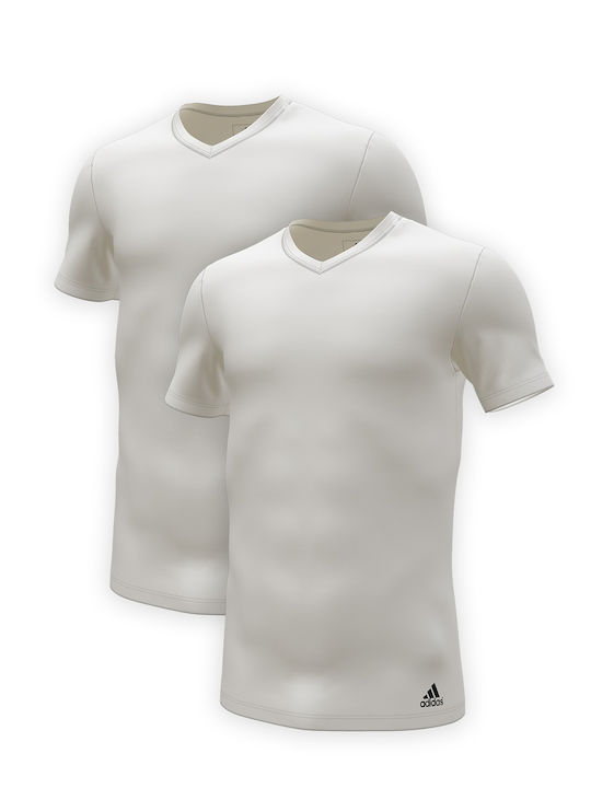 Men's Undershirts in White Color 2Pack