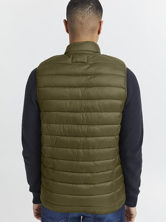 Blend Men's Sleeveless Puffer Jacket Green