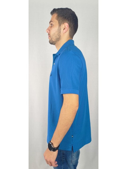 Polo Short Sleeve Blouse Petrol Blue