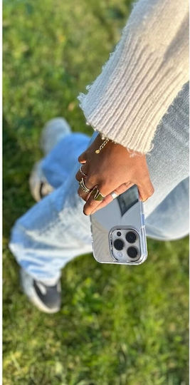 HappyCase Print Back Cover Silicone Silver (iPhone 14 Pro)
