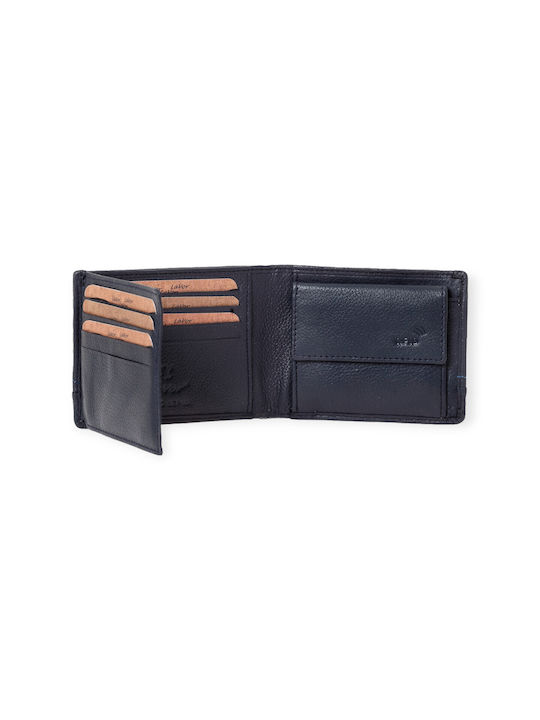 Lavor Men's Leather Wallet with RFID Blue