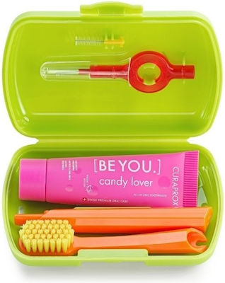 Curaprox Be You Manual Toothbrush Toothpaste 10ml & Toothbrush 1pc. & Interdental Brushes 2pcs. Green 5pcs