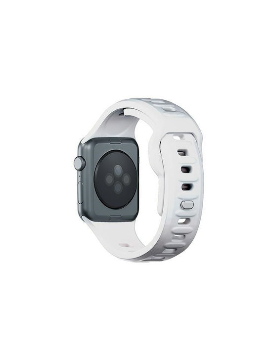 3MK Armband Silikon mit Pin Weiß (Apple Watch 38/40/41/42mm)