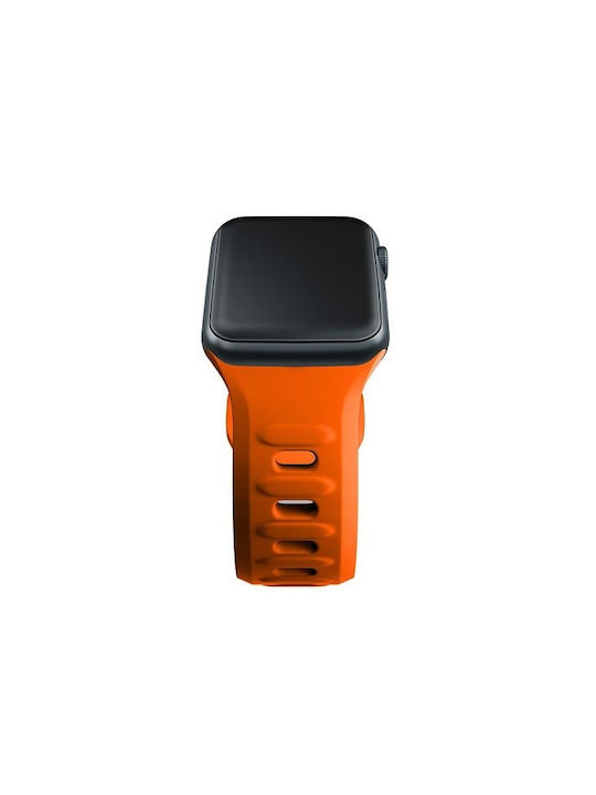 3MK Curea Silicon cu Pin Portocaliu (Apple Watch 38/40/41/42mm)