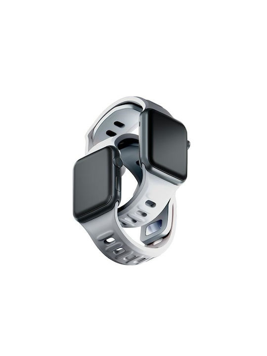 3MK Armband Silikon mit Pin Weiß (Apple Watch 38/40/41/42mm)