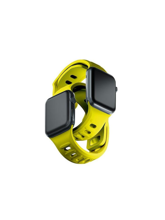3MK Strap Silicone with Pin Yellow (Apple Watch 38/40/41/42mm)