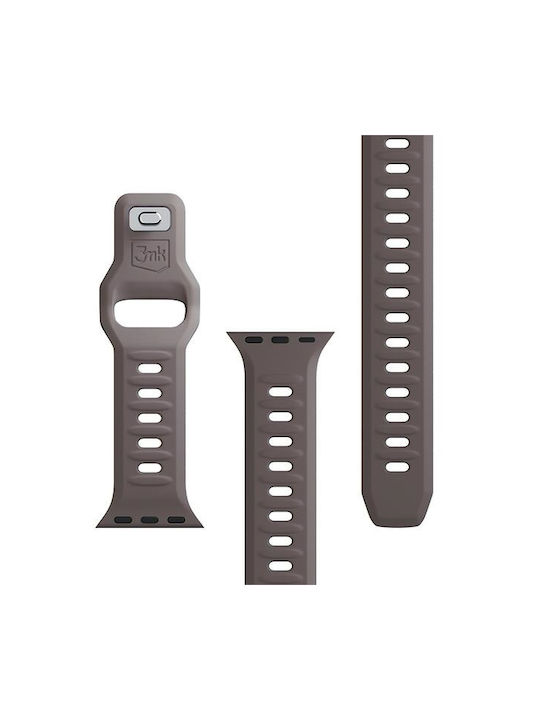 3MK Каишка Силикон с Pin Кафяв (Apple Watch 38/40/41/42mm)