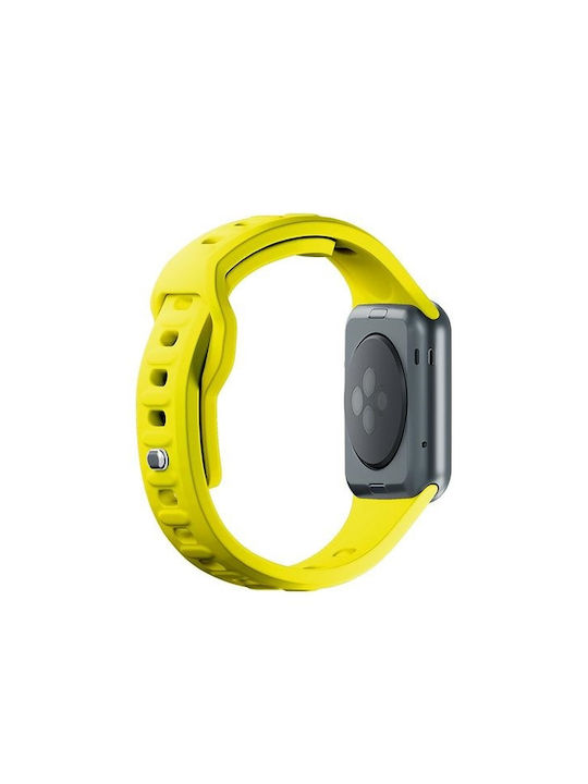 3MK Strap Silicone with Pin Yellow (Apple Watch 38/40/41/42mm)
