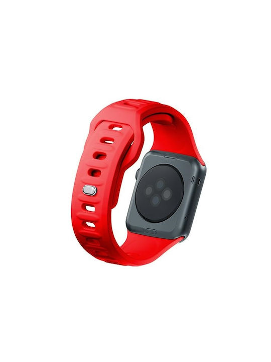 3MK Λουράκι Σιλικόνης με Pin Κόκκινο (Apple Watch 44/45/46mm/Ultra 49mm)