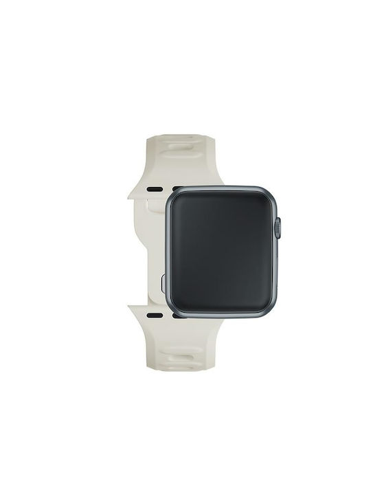 3MK Strap Silicone with Pin Beige (Apple Watch 44/45/46mm/Ultra 49mm)