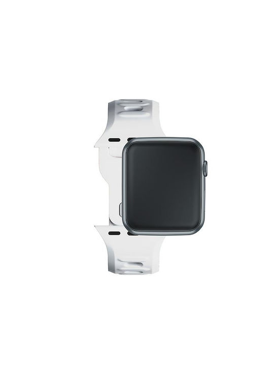 3MK Armband Silikon mit Pin Weiß (Apple Watch 38/40/41/42mm)