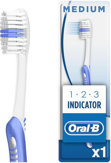 Oral-B 1-2-3 Toothbrush Medium White