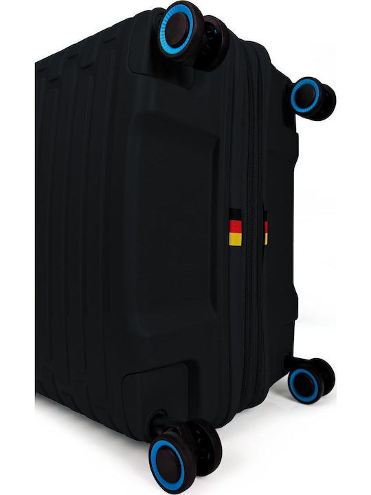 Bg Berlin Expandable Βαλίτσα Ταξιδίου Καμπίνας Σκληρή Black με 4 Ρόδες Ύψους 54εκ.