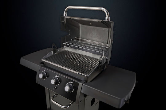 Broil King Royal 320 Shadow Grătar pe gaz Din fontă Grătar 56bucx38buccm cu 3 buc 8.8kW