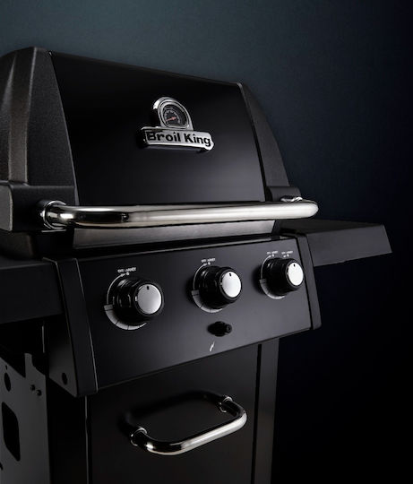 Broil King Royal 320 Shadow Grătar pe gaz Din fontă Grătar 56bucx38buccm cu 3 buc 8.8kW