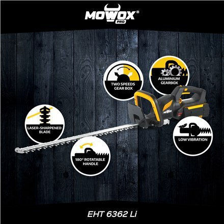 Mowox Μπορντουροψάλιδο Μπαταρίας 62V με Μήκος Λάμας 63cm Solo