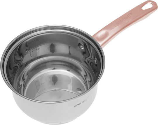 KING Hoff KING Hoff Töpfe Set aus Rostfreiem Stahl Inox / Kupfer mit Antihaftbeschichtung 5 Töpfe