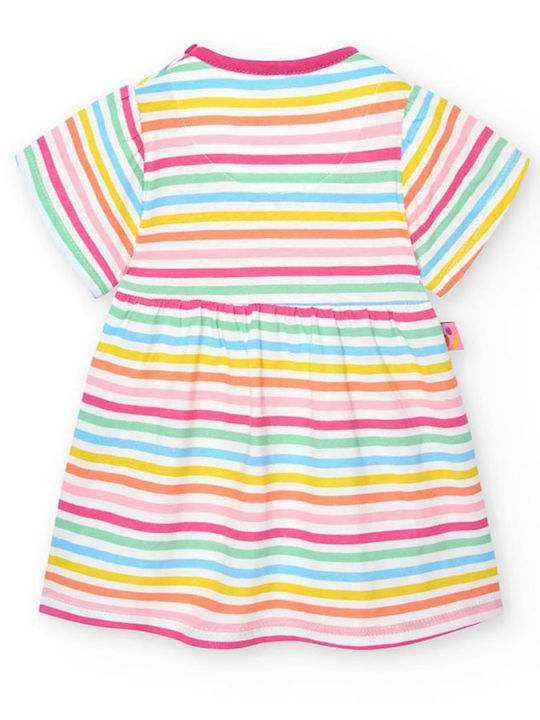 Boboli Kids Dress Striped Multicolour