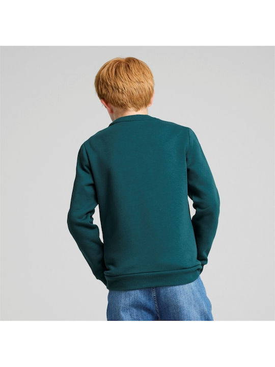 Kinder-Sweatshirt mit Kapuze und Taschen Grün Ess+ 2 Col Big Crew