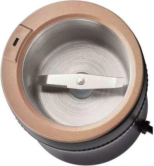 Klausberg Ηλεκτρικός Μύλος Καφέ 200W με Χωρητικότητα 60gr Μαύρος