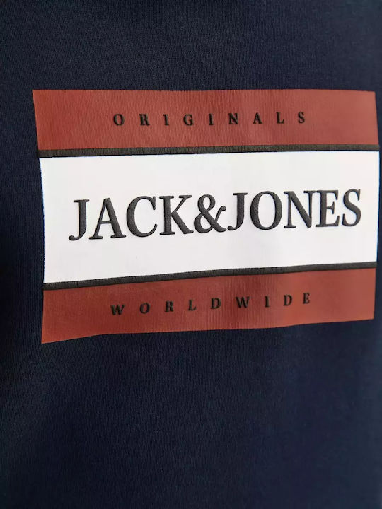 Kids Sweatshirt with Hood and Pockets Navy Blue